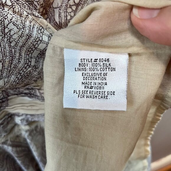 Anthropologie Yoana Baraschi Silk Dress- Size‎ 6 - Picture 7 of 7